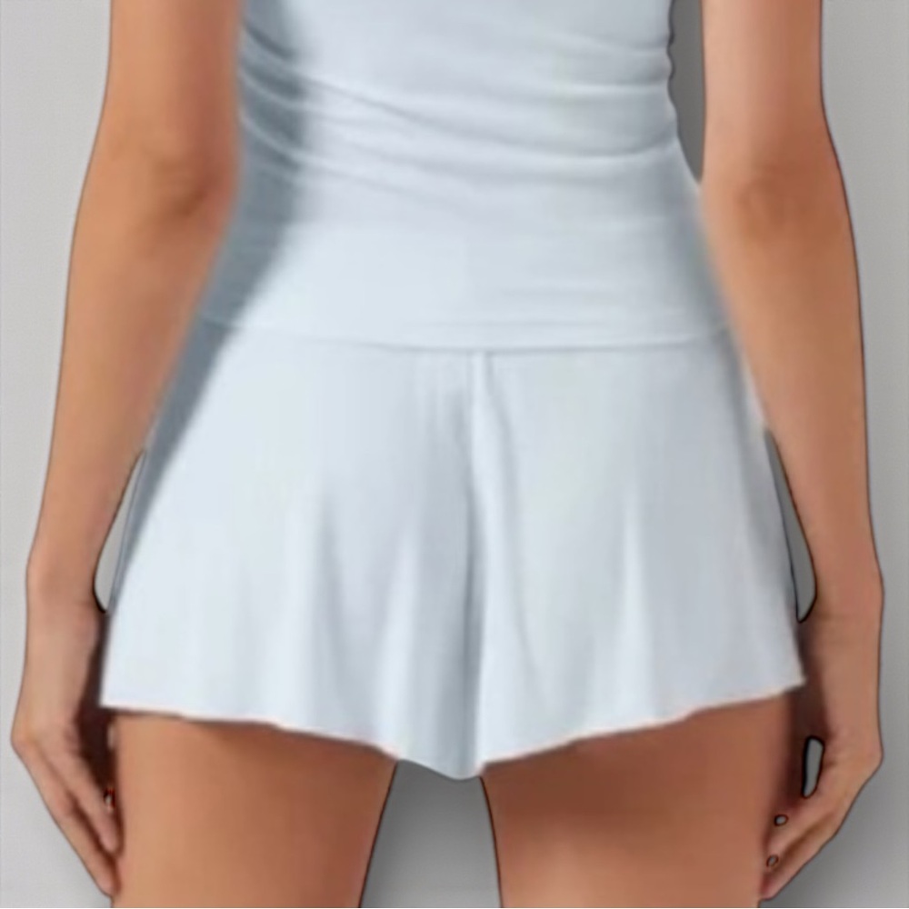 SKIMS Soft Lounge Ribbed Shorts Blue Quartz | M | NWT 💎🩵